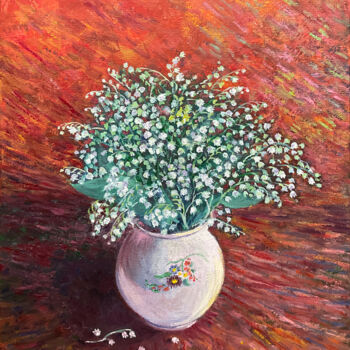 绘画 标题为“Bouquet (No.7) Lili…” 由Albert Safiullin, 原创艺术品, 油