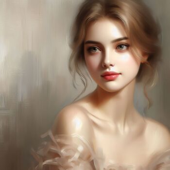 Digital Arts titled "Portrait of a Young…" by Albertbs, Original Artwork, AI generated image