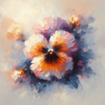 Digital Arts titled "Painting of a pansy…" by Albertbs, Original Artwork, AI generated image