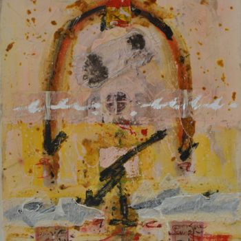 Schilderij getiteld "ICONO II" door Albert Casals, Origineel Kunstwerk, Anders