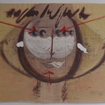 Картина под названием "Cabeza 7" - Albert Casals, Подлинное произведение искусства, Другой