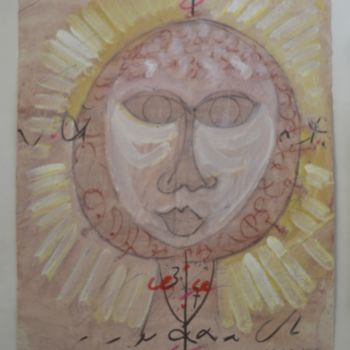 Painting titled "Cabeza 11" by Albert Casals, Original Artwork, Other