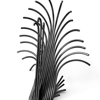Sculpture intitulée "The Swan - soul in…" par Albert Dura, Œuvre d'art originale, Métaux