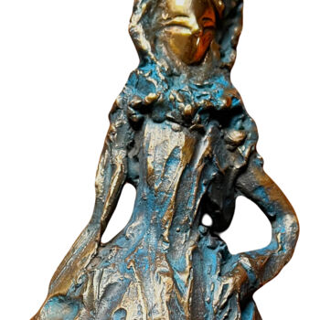 Sculpture titled "Damina Veneziana" by Albertini, Original Artwork, Bronze