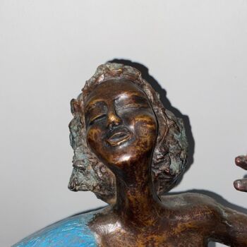 Sculpture titled "Il Salto" by Albertini, Original Artwork, Bronze