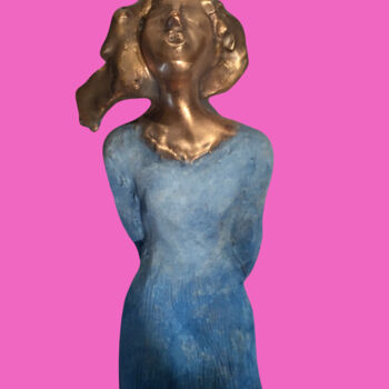 Skulptur mit dem Titel "Il bacio" von Albertini, Original-Kunstwerk, Bronze