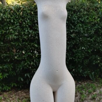 Скульптура под названием "Nudo C" - Alberto Cabiddu, Подлинное произведение искусства, Камень