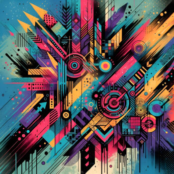 Цифровое искусство под названием "Vibrant Connections…" - Alberto Capitani, Подлинное произведение искусства, Изображение, с…