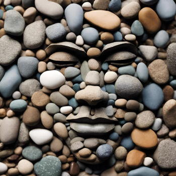 Digitale Kunst getiteld "Harmony in Stone: T…" door Alberto Capitani, Origineel Kunstwerk, AI gegenereerde afbeelding