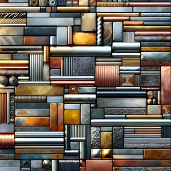 Arts numériques intitulée "Patchwork of Time -…" par Alberto Capitani, Œuvre d'art originale, Image générée par l'IA