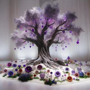 Arts numériques intitulée "The Enchanted Arbor…" par Alberto Capitani, Œuvre d'art originale, Image générée par l'IA