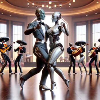 "The Graceful Dance…" başlıklı Dijital Sanat Alberto Capitani tarafından, Orijinal sanat, AI tarafından oluşturulan görüntü
