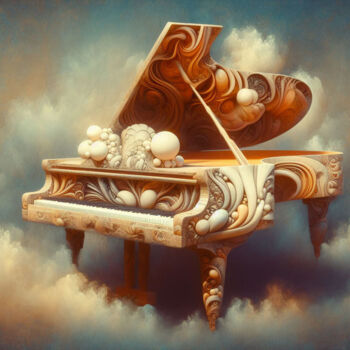 Arts numériques intitulée "Dreamscape Melody:…" par Alberto Capitani, Œuvre d'art originale, Image générée par l'IA