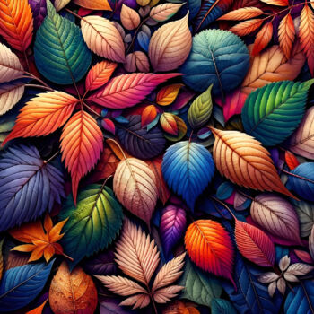 Digital Arts titled "Autumn Spectrum: A…" by Alberto Capitani, Original Artwork, AI generated image