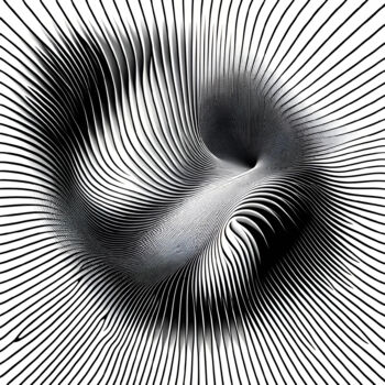 Arte digital titulada "Central Vortex in M…" por Alberto Capitani, Obra de arte original, Imagen generada por IA