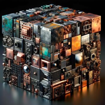 Arts numériques intitulée "Mechanical Allure:…" par Alberto Capitani, Œuvre d'art originale, Image générée par l'IA