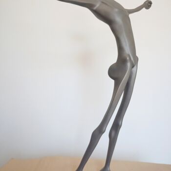Sculpture titled "sloth" by Alberto Kissola, Original Artwork, Metals