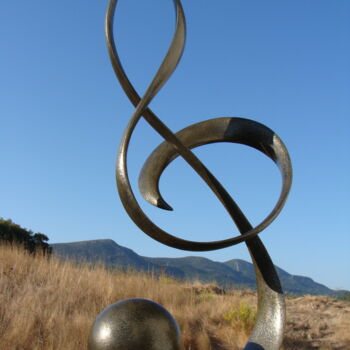 Skulptur mit dem Titel "clave de sol" von Alberto Kissola, Original-Kunstwerk
