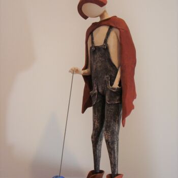 Skulptur mit dem Titel "yo-yo" von Alberto Kissola, Original-Kunstwerk, Harz