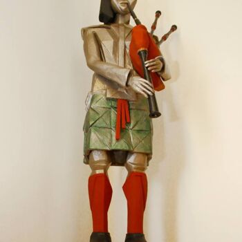 Escultura intitulada "Gaita-de-foles" por Alberto Kissola, Obras de arte originais, Outro