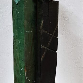 Skulptur mit dem Titel "Prechaotic #2" von Alberto Simões De Almeida, Original-Kunstwerk, Holz