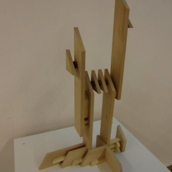 Sculpture titled "Estrutura #8" by Alberto Simões De Almeida, Original Artwork, Wood