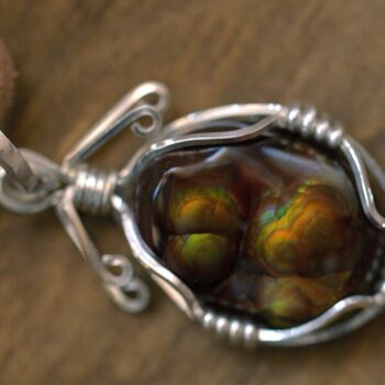 Diseño titulada "Mexican Fire Agate…" por Alberto Thirion, Obra de arte original, Joyas