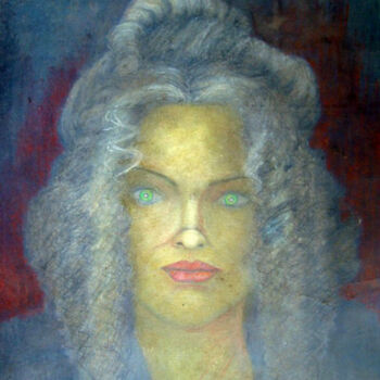 Schilderij getiteld "Texas Woman" door Alberto Thirion, Origineel Kunstwerk, Olie
