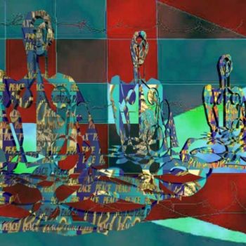 Digital Arts titled "Altar For Peace232" by Alberto Cerritos, Original Artwork