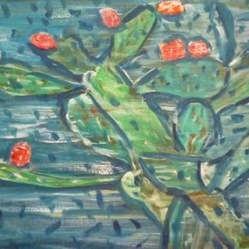 Peinture intitulée "pioggia d'estate" par Alberto C., Œuvre d'art originale, Huile