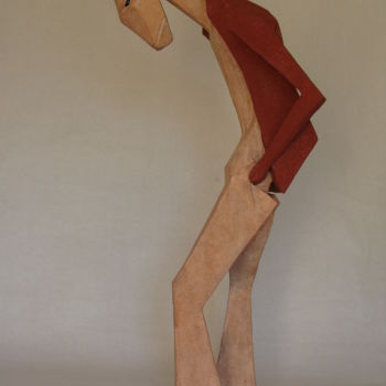 Sculpture titled "Desempregado" by Alberto Kissola, Original Artwork, Other