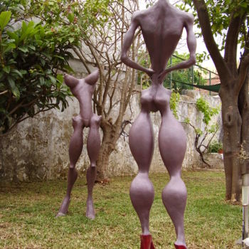 Sculpture titled "Sculpture garden" by Alberto Kissola, Original Artwork