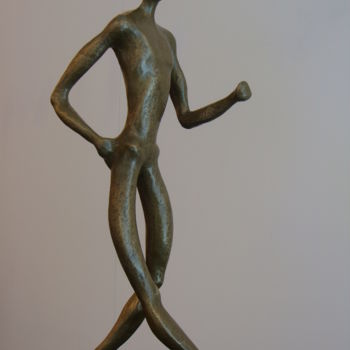 Rzeźba zatytułowany „race walking” autorstwa Alberto Kissola, Oryginalna praca, Żywica