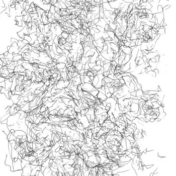 Drawing titled "les-roses-de-mon-pè…" by Alien, Original Artwork, Ballpoint pen