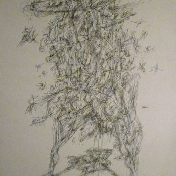 Drawing titled "Ördög , devil" by Alien, Original Artwork, Other