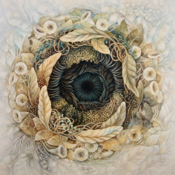 Картина под названием "Whirlpool of life" - Albina Bunina, Подлинное произведение искусства, Акрил