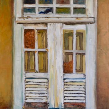 Malerei mit dem Titel "Brazilian window" von Albina Urbanek, Original-Kunstwerk, Öl