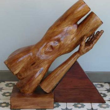 Skulptur mit dem Titel "União" von Alceo Luiz De Costa Dcosta, Original-Kunstwerk