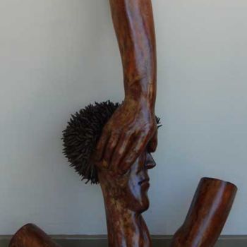 Sculptuur getiteld "Anjo Cortado" door Alceo Luiz De Costa Dcosta, Origineel Kunstwerk