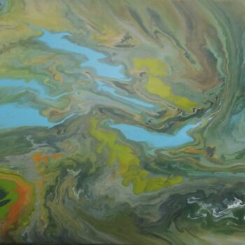 Painting titled "Los Lagos de la Mon…" by Artlpc, Original Artwork, Acrylic