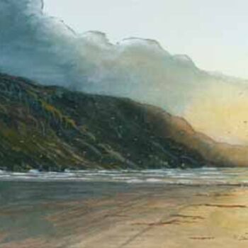 Peinture intitulée "mer d'irlande (400…" par Alain Delafosse, Œuvre d'art originale