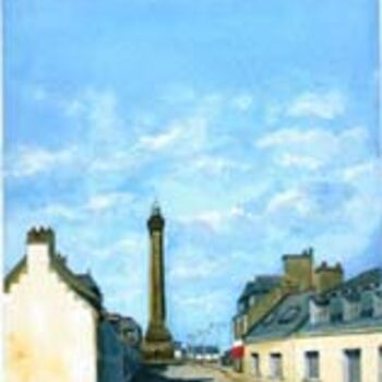 Pittura intitolato "phare de Penmarc'h" da Alain Delafosse, Opera d'arte originale