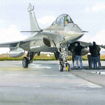 Peinture intitulée "Rafale sur le tarma…" par Alain Delafosse, Œuvre d'art originale, Autre