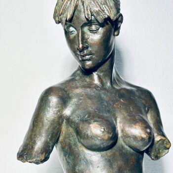 「Elisabetta」というタイトルの彫刻 Aldo Falchiによって, オリジナルのアートワーク, ブロンズ