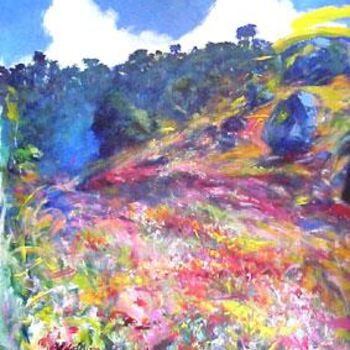 Painting titled "Paisagem VII" by Aldo Luiz De Paula Fonseca, Original Artwork, Oil