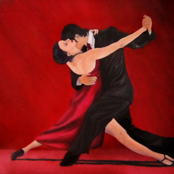 Painting titled "Tango" by Ale Aleart, Original Artwork, Oil