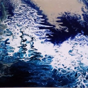 Schilderij getiteld "Ocean 1" door Ale Olla, Origineel Kunstwerk, Acryl