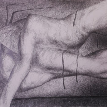 Картина под названием "Над чертой" - Алексей Филиппов, Подлинное произведение искусства