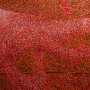 Картина под названием "Розовая форма" - Алексей Филиппов, Подлинное произведение искусства