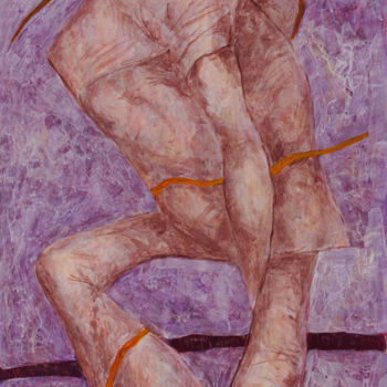 Pittura intitolato "Розовая фигура" da Aleksei Filippov, Opera d'arte originale